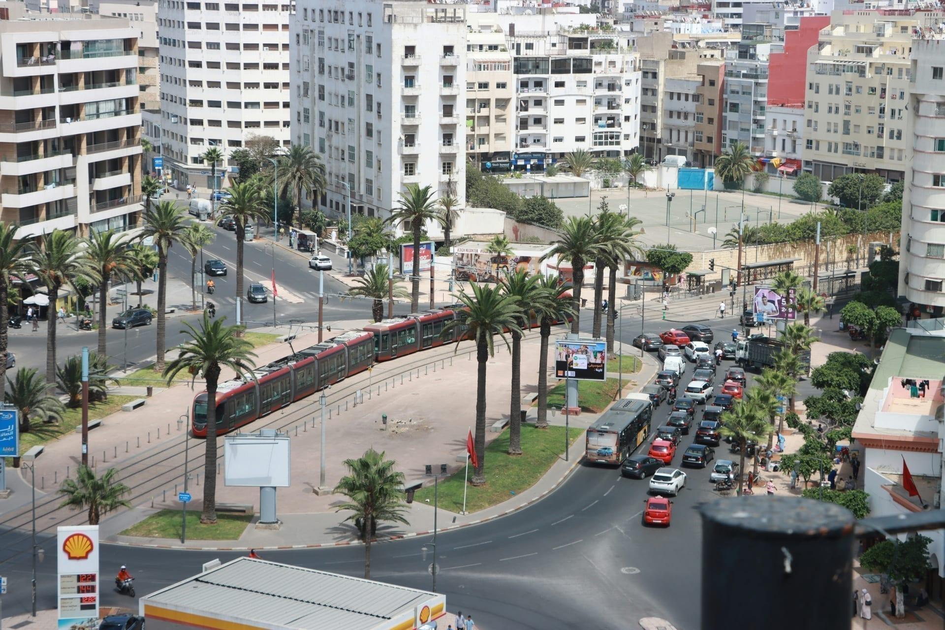 Vue aérienne quartiers de Casablanca