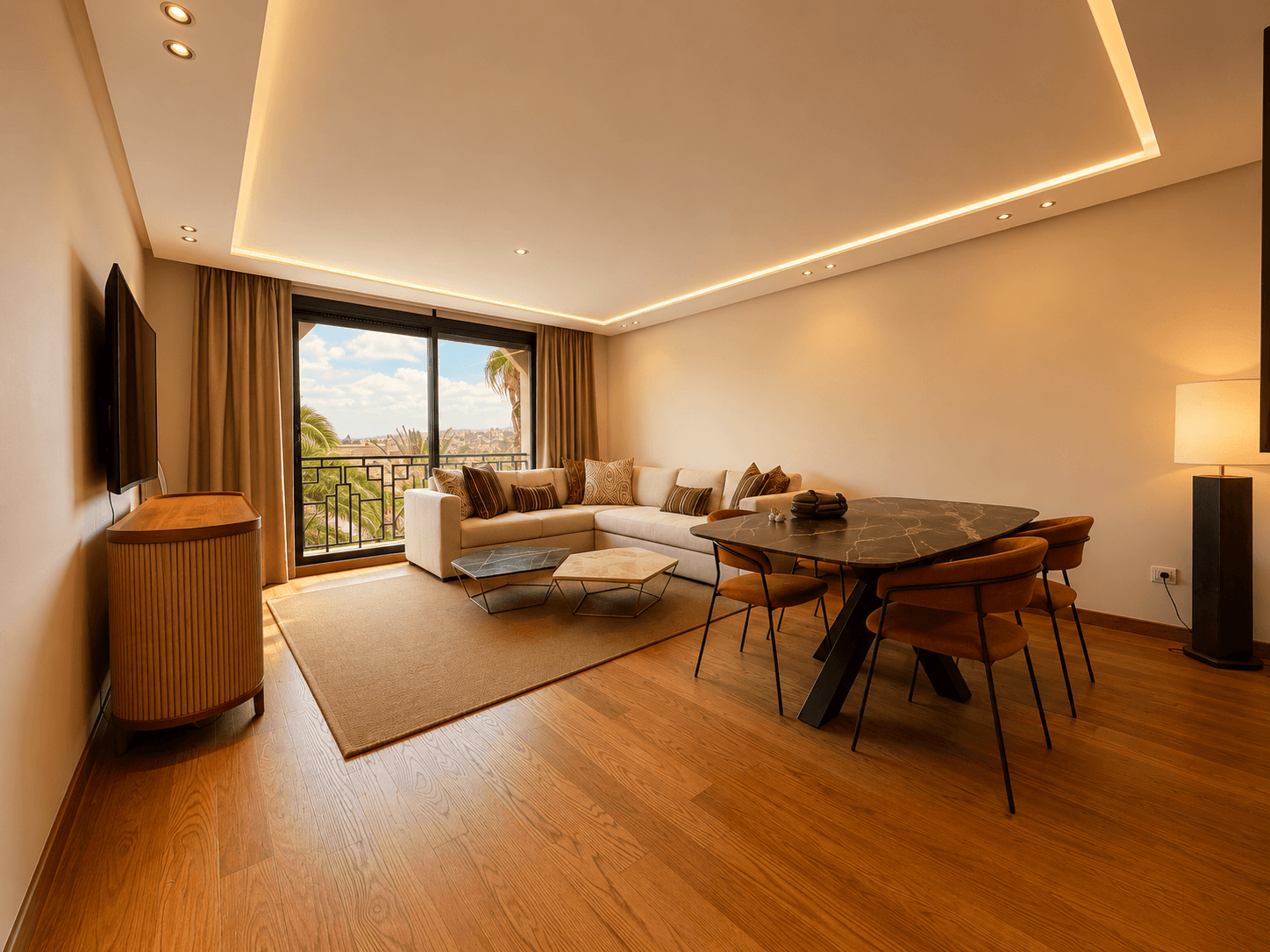 Anfa Sup/Appartement luxe meublé 120m² - 2ch.