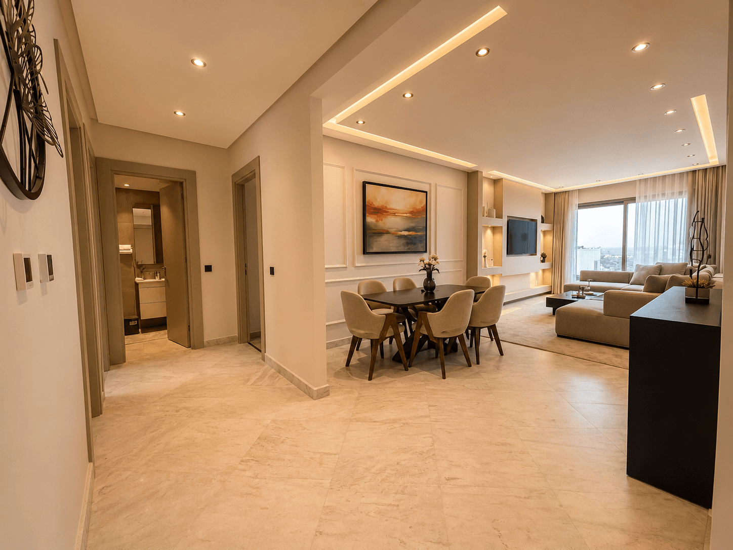Bourgogne/Appart meublé 140m² - Vue mer