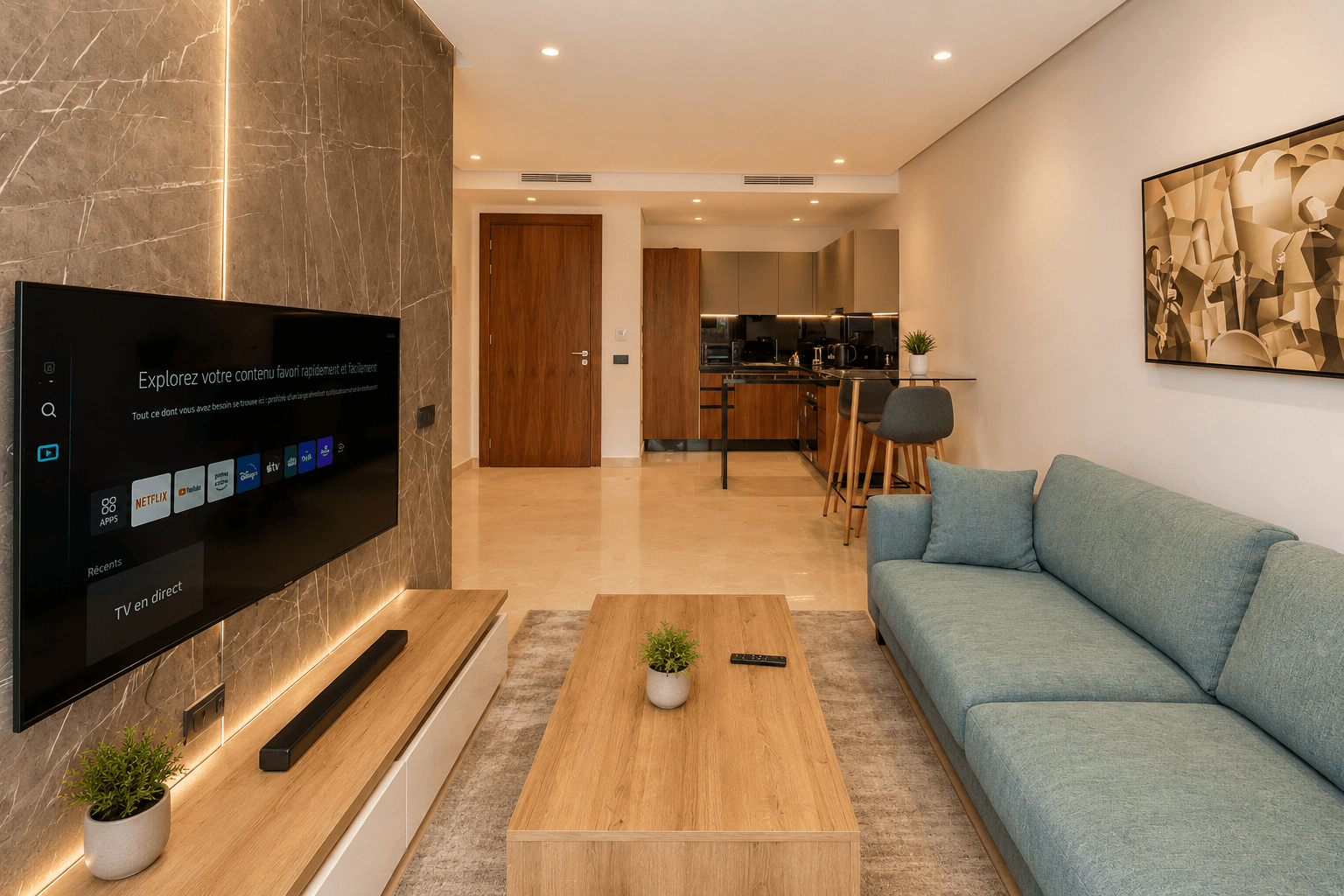 Princesses/Appartement meublé 48m² - Terrasse